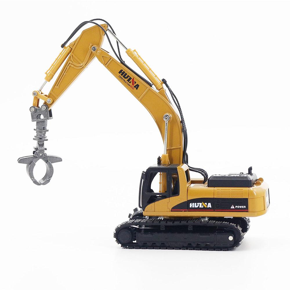 Huina 1713 1/50 Scale Static Model Excavator With Log Grab