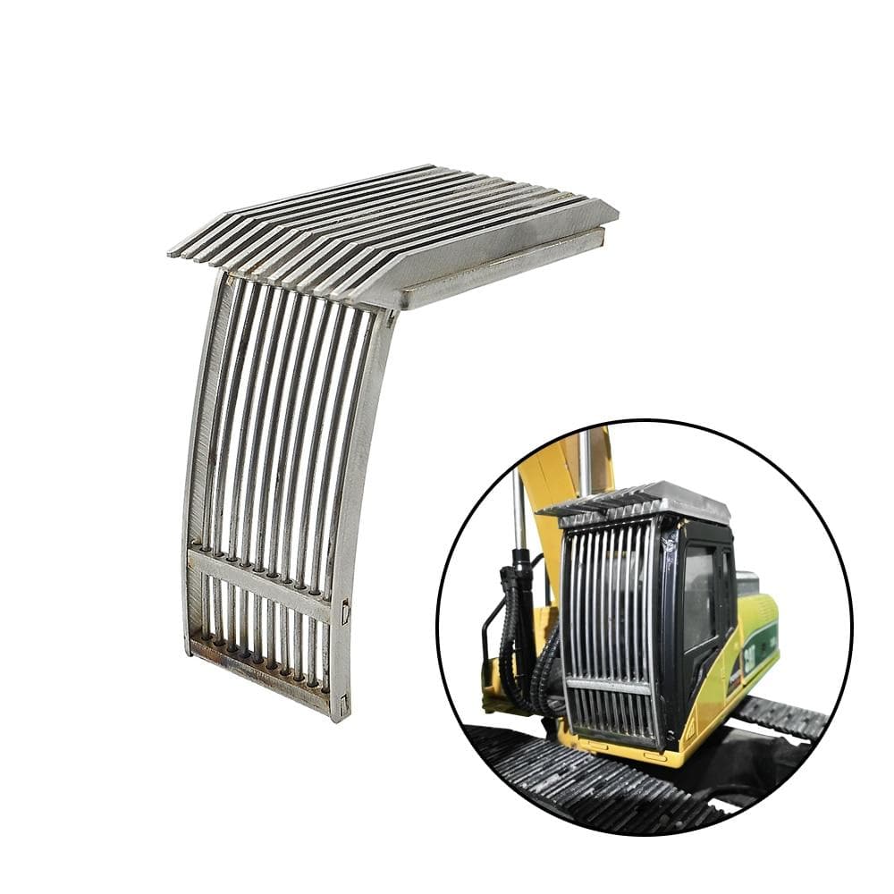 Driving Cab Simulate Protective Net Cover Full Metal For Huina 1580 1/14 Rc Hydraulic Excavator